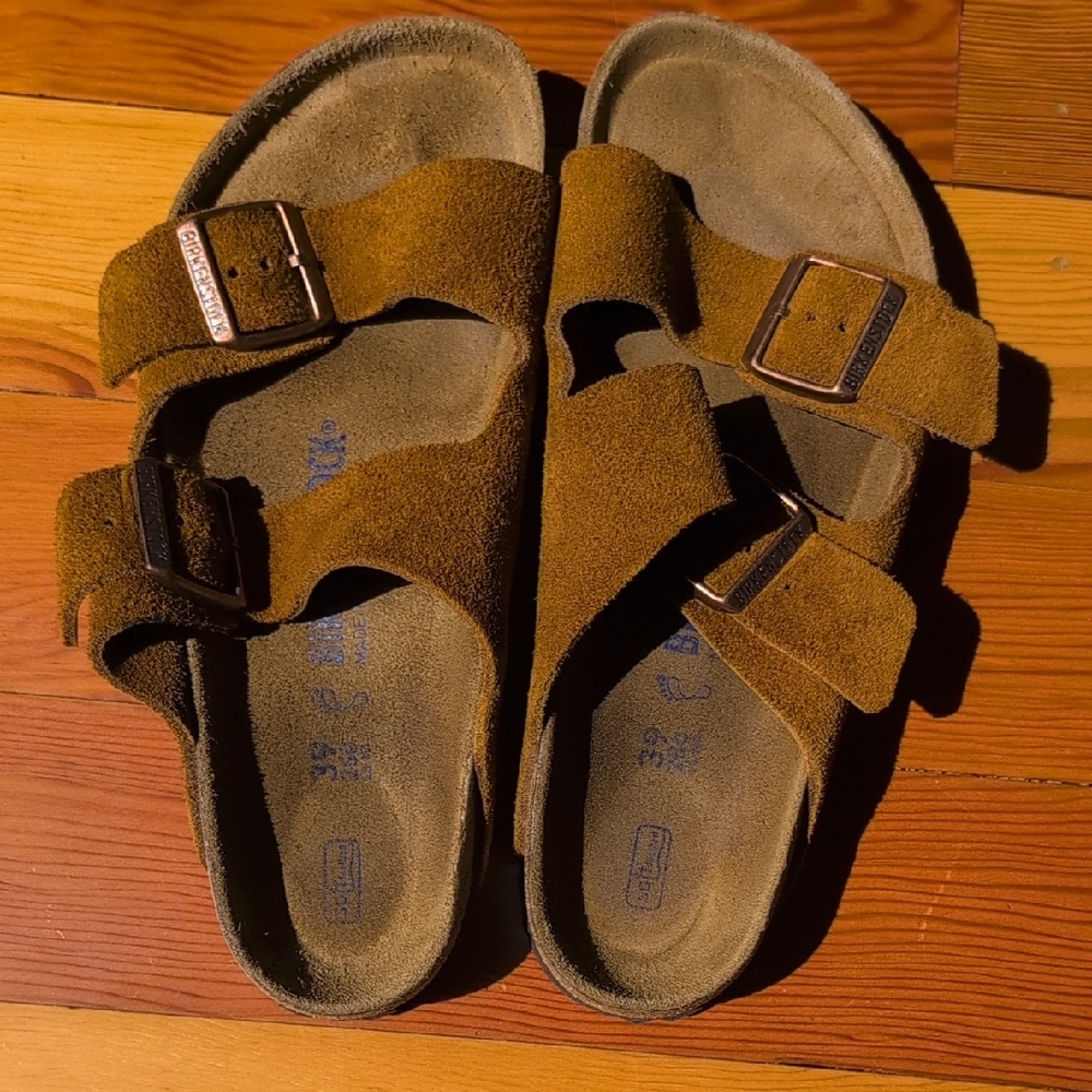 Birkenstock Suede Slide Sandals